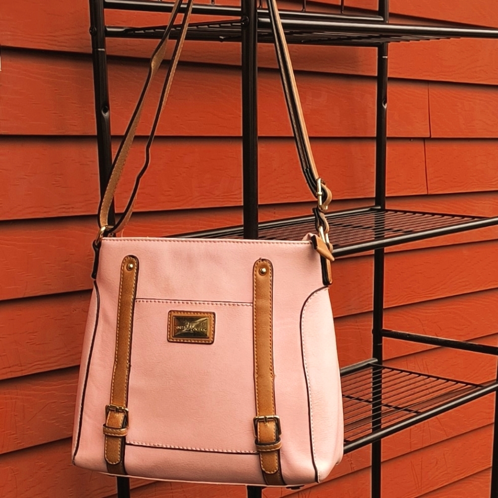 Purse Bag Simply Noelle Pink Crossbody Satchel Purse